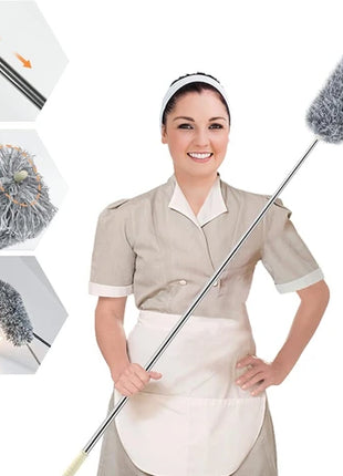 Extendable Microfiber Duster for Ceiling & Fan Cleaning