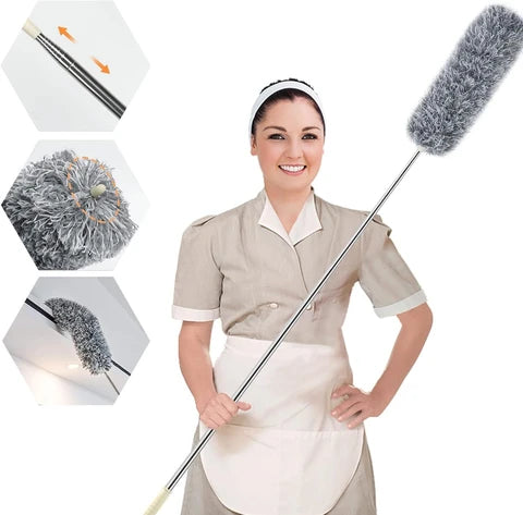 Extendable Microfiber Duster for Ceiling & Fan Cleaning