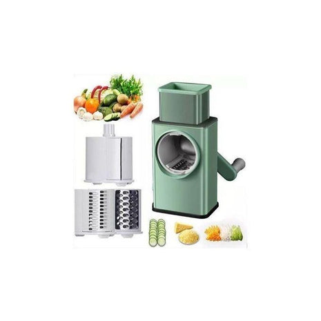 Vegetable Chopper 3-in-1 Drum Slicer & Shredder