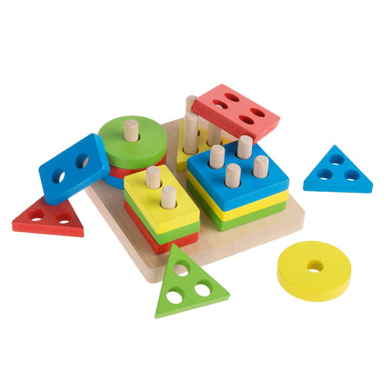 Wooden Shape Puzzle Toy for Toddlers