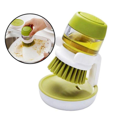 Soap Dispensing Cleaning Brush for Kitchen