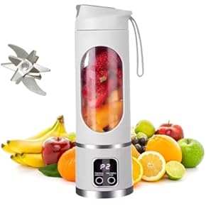 Rechargeable juicer with Stainless Steel Blades
