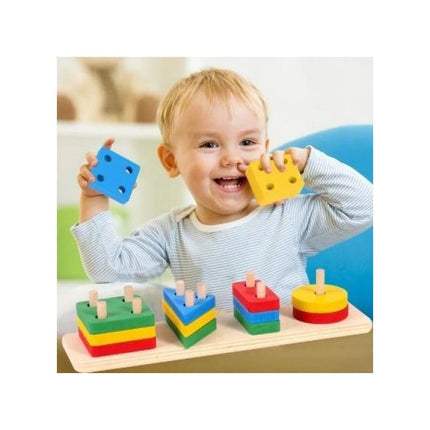 Wooden Shape Puzzle Toy for Toddlers