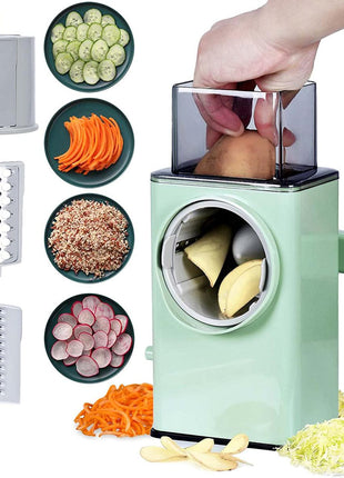 Vegetable Chopper 3-in-1 Drum Slicer & Shredder