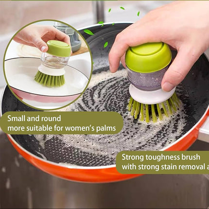 Soap Dispensing Cleaning Brush for Kitchen
