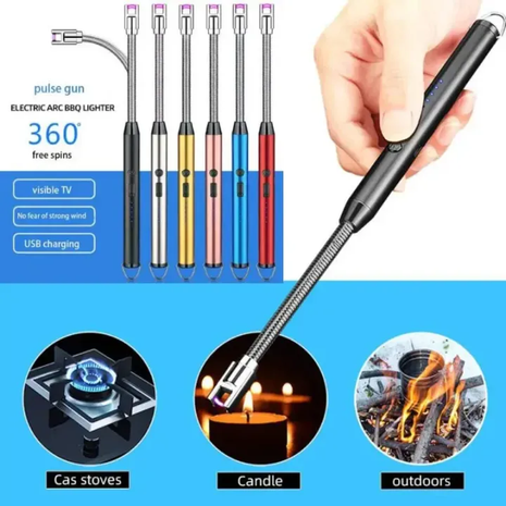 Type-C  Electric Lighter with Long Handle for Kitchen