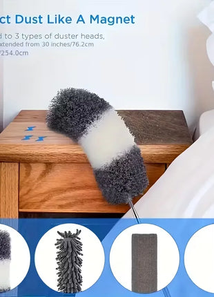 Extendable Microfiber Duster for Ceiling & Fan Cleaning
