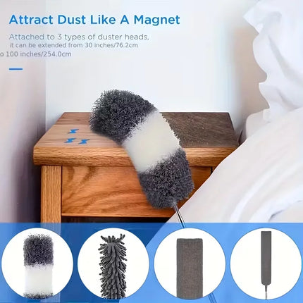 Extendable Microfiber Duster for Cleaning