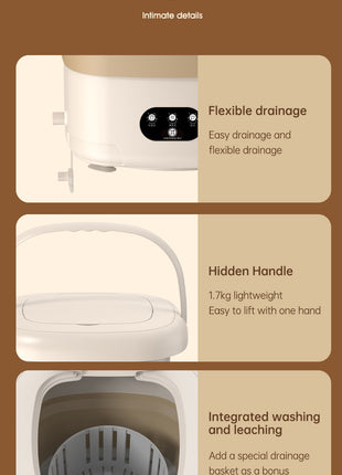 Portable Mini Washing Machine with Spin Dryer