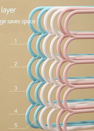5-Layer Space Saving Dress Hanger