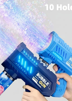10-Hole Electric Bubble Gun for Kids
