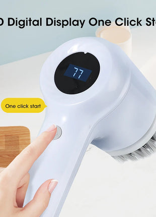Rechargeable Kitchen Brush with 5 Heads