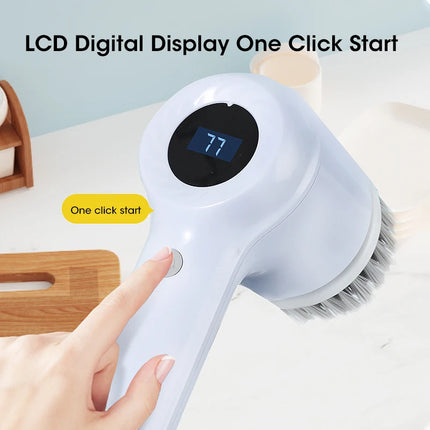 Electric Scrubber Brush with 5 Brush Heads