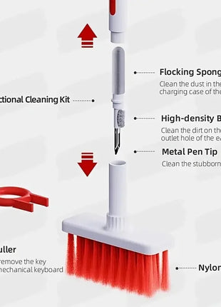 5-in-1 Keyboard & Earphone Cleaning Brush