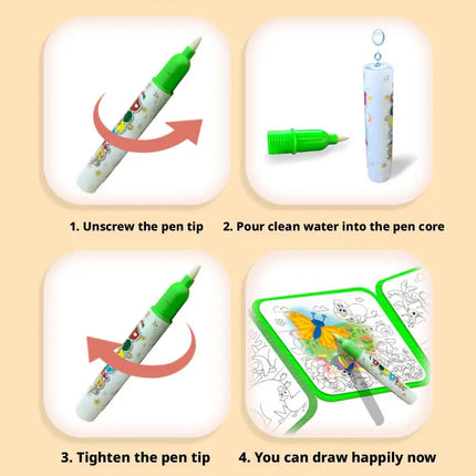 Magic Water Painting Book for Kids