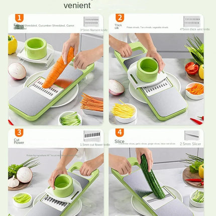 5 in 1 Stainless Steel Vegetable Slicer