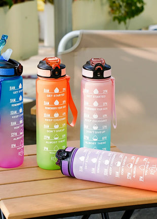 Sports Water Bottle With Leak Proof Flip Top Lid