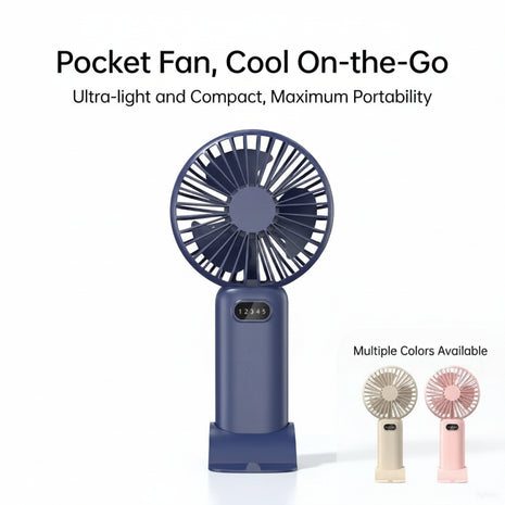 Rechargeable Fan with 90° Adjustable Function