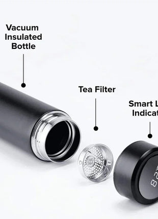 Stainless Steel Temperature Display Water Bottle