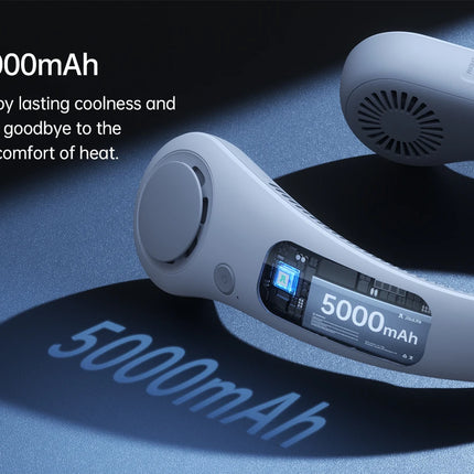 Rechargeable 5000mAh Neck Fan