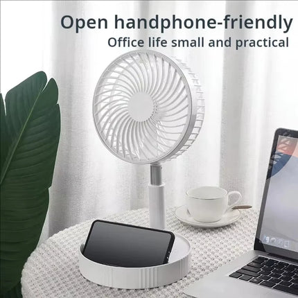 Foldable USB Rechargeable Cooling Fan with Timer