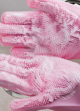 Silicone Rubber Dish Washing Gloves For Household