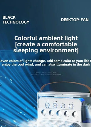Portable USB Mini Fan 3-in-1 Cooler with Humidifier
