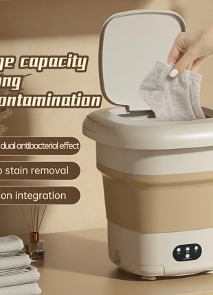 Portable Mini Washing Machine with Spin Dryer