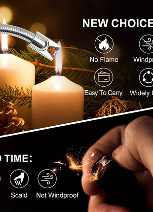 Type-C  Electric Lighter with Long Handle for Kitchen