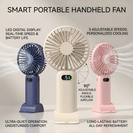 Rechargeable Fan with 90° Adjustable Function