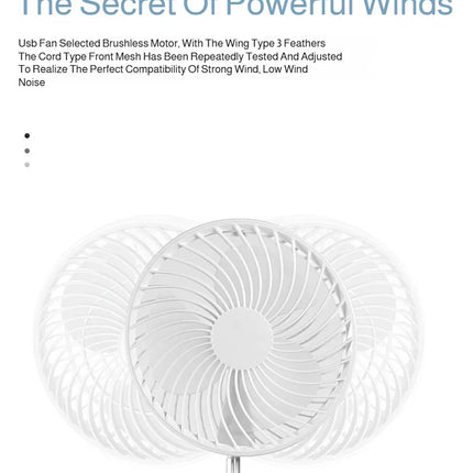 Foldable USB Rechargeable Cooling Fan with Timer