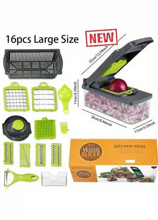 16-in-1 Multifunction Vegetable Chopper