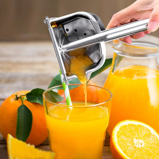 Stainless Steel Manual Citrus Juicer & Squeezer