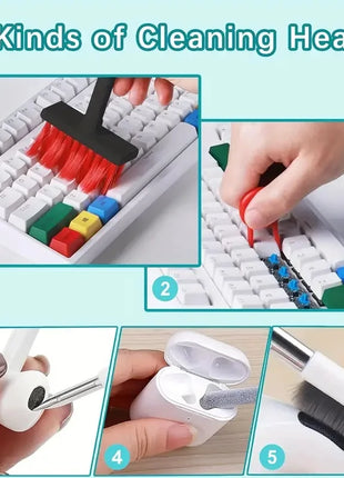 5-in-1 Keyboard & Earphone Cleaning Brush