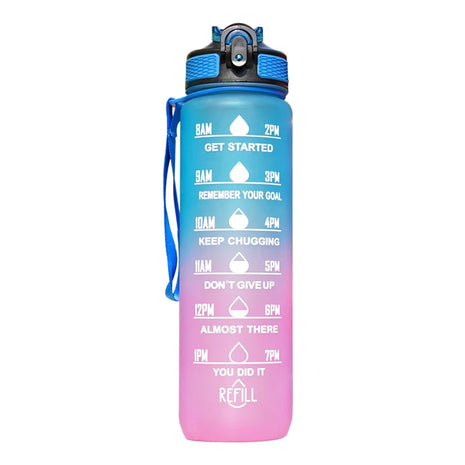 Sports Water Bottle With Leak Proof Flip Top Lid