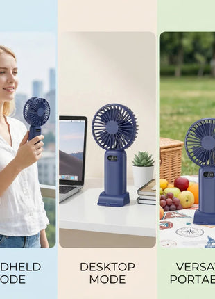 Rechargeable Fan with 90° Adjustable Function