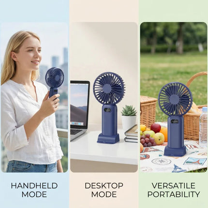 Rechargeable Fan with 90° Adjustable Function