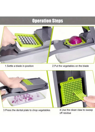 16-in 1  Multifunctional Vegetable Chopper Set