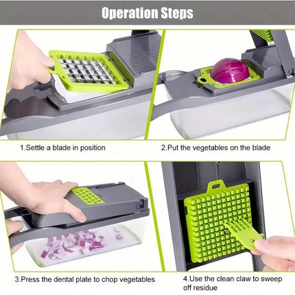 16-in 1  Multifunctional Vegetable Chopper Set