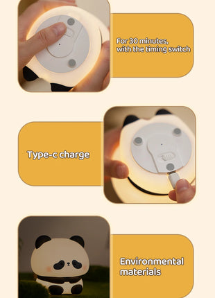 Panda USB Rechargeable  Touch Lamp with Timer