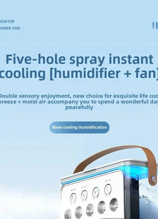 Portable USB Mini Fan 3-in-1 Cooler with Humidifier