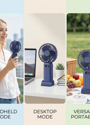 Rechargeable Fan with 90° Adjustable Function