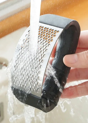 Easy-Press Stainless Steel Garlic Crusher