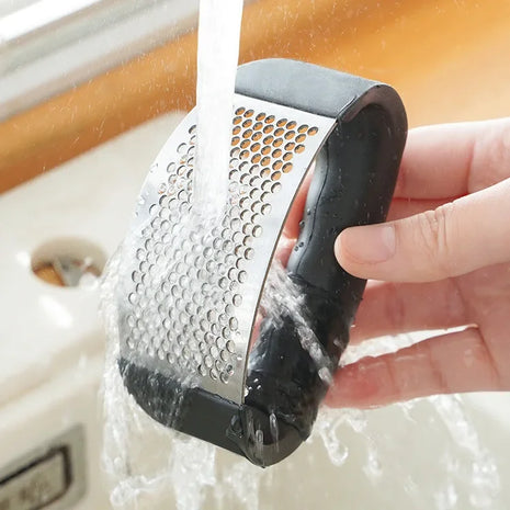 Easy-Press Stainless Steel Garlic Crusher