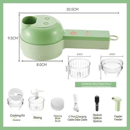 4 in 1 Rechargeable Vegetable Slicer 7 Cutter