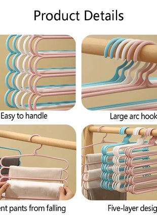 5-Layer Space Saving Dress Hanger