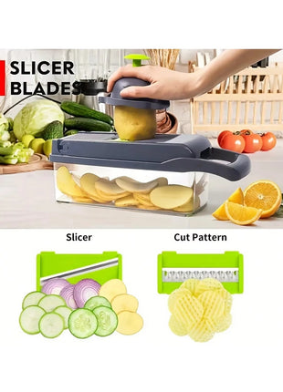 16-in 1  Multifunctional Vegetable Chopper Set