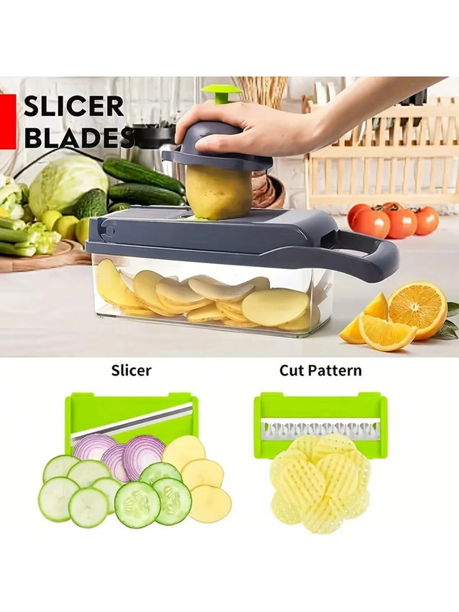 16-in 1  Multifunctional Vegetable Chopper Set