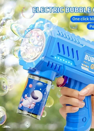 10-Hole Electric Bubble Gun for Kids