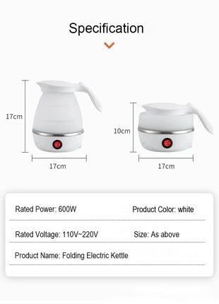Foldable 600ML Travel Electric Kettle
